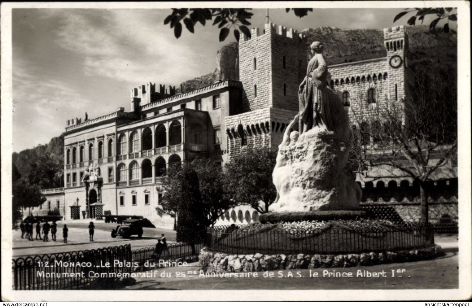 CPA Monaco, Fürstenpalast, Denkmal