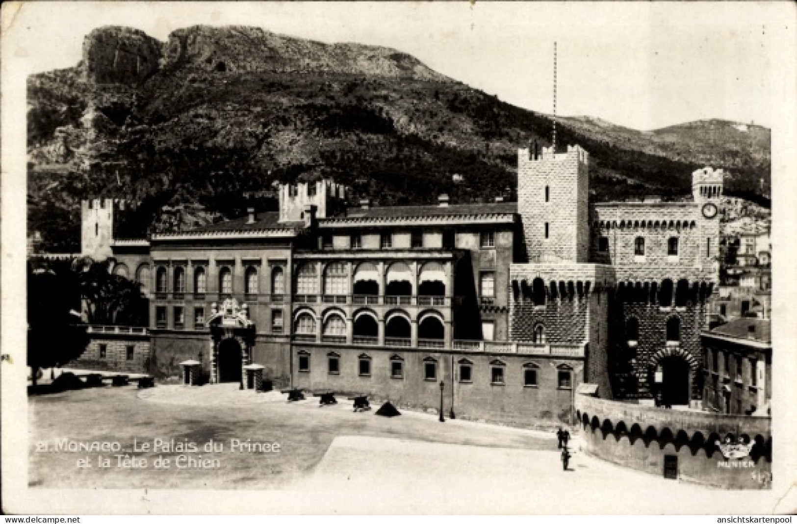 CPA Monaco, Fürstenpalast, Hundekopf