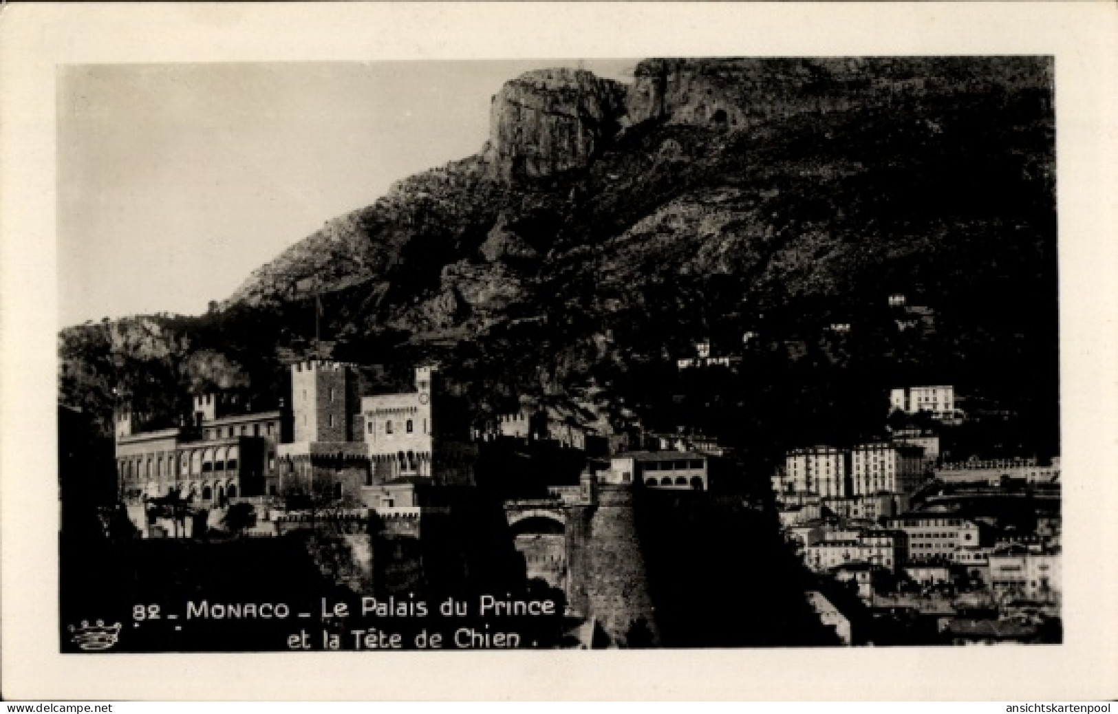CPA Monaco, Fürstenpalast, Hundekopf