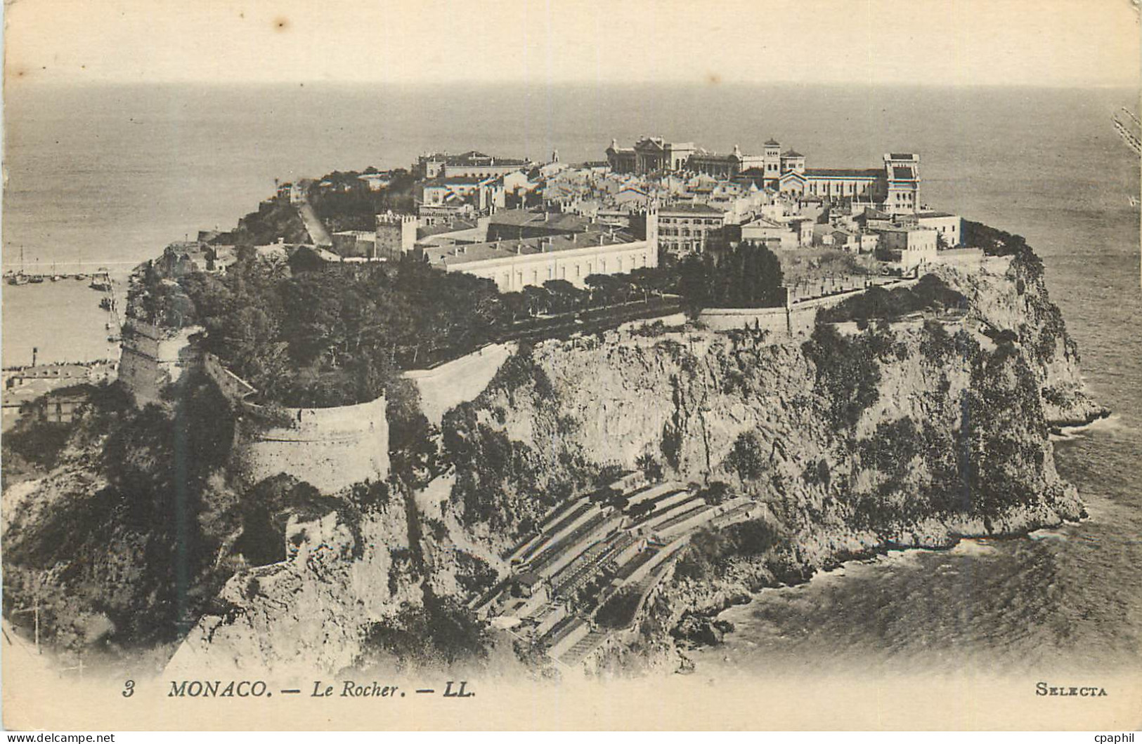 CPA MONACO. — le Rocher