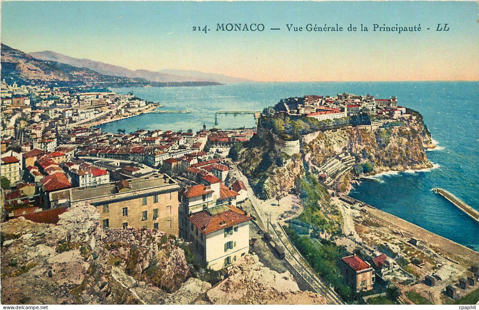 CPA MONACO — Vue Generale de la Principauté