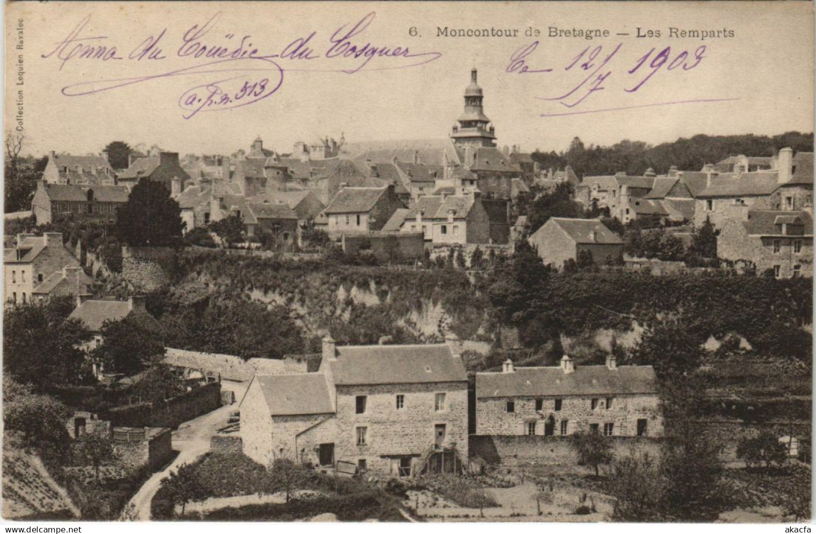 CPA MONCONTOUR-de-BRETAGNE Les Remparts (1147602)