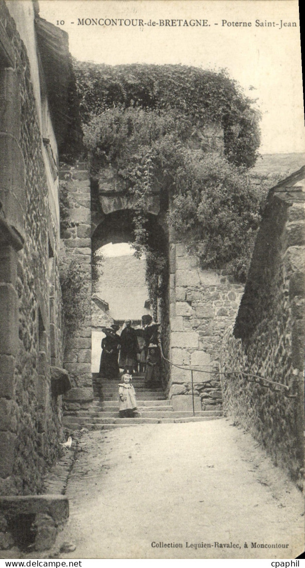 CPA Moncontour de Bretagne poterne Saint Jean (animee) Enfant