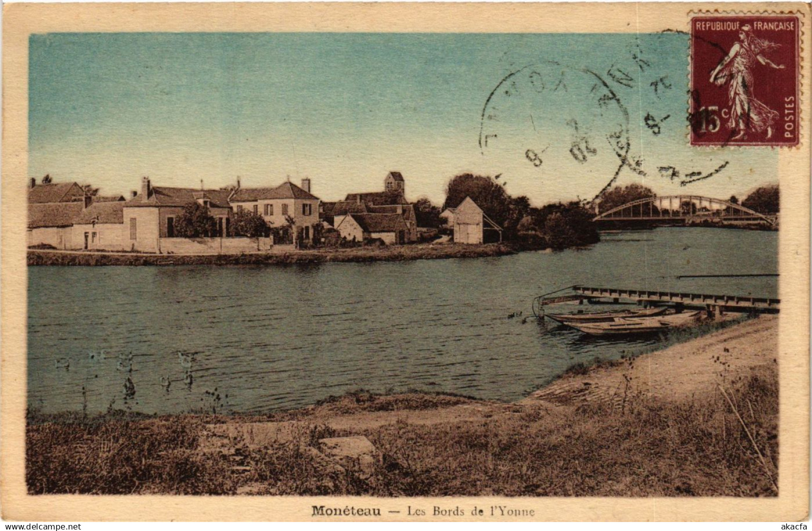 CPA MONETEAU - Les Bords de l'YONNE (358443)