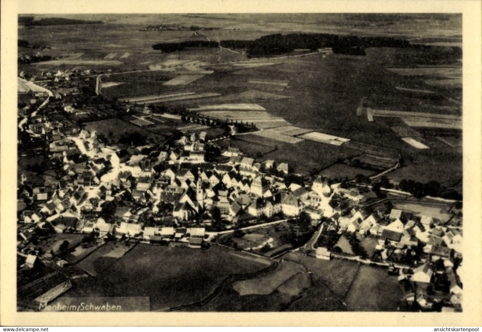 CPA Monheim in Schwaben, Fliegeraufnahme