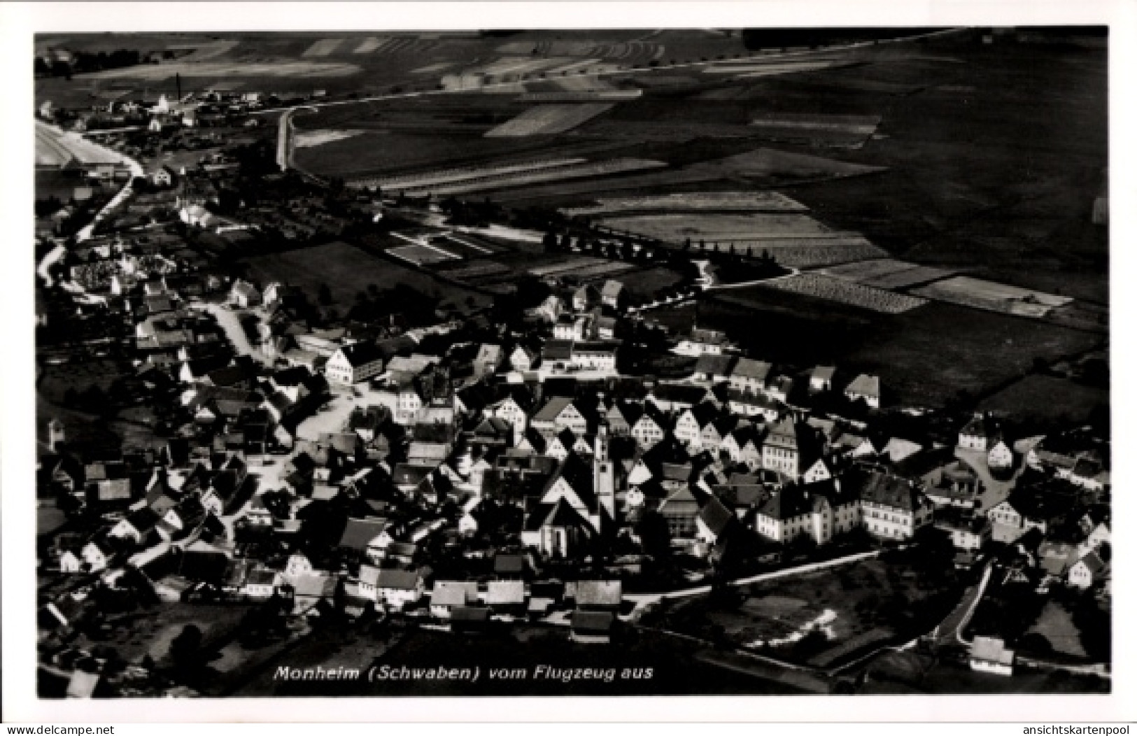 CPA Monheim in Schwaben, Fliegeraufnahme