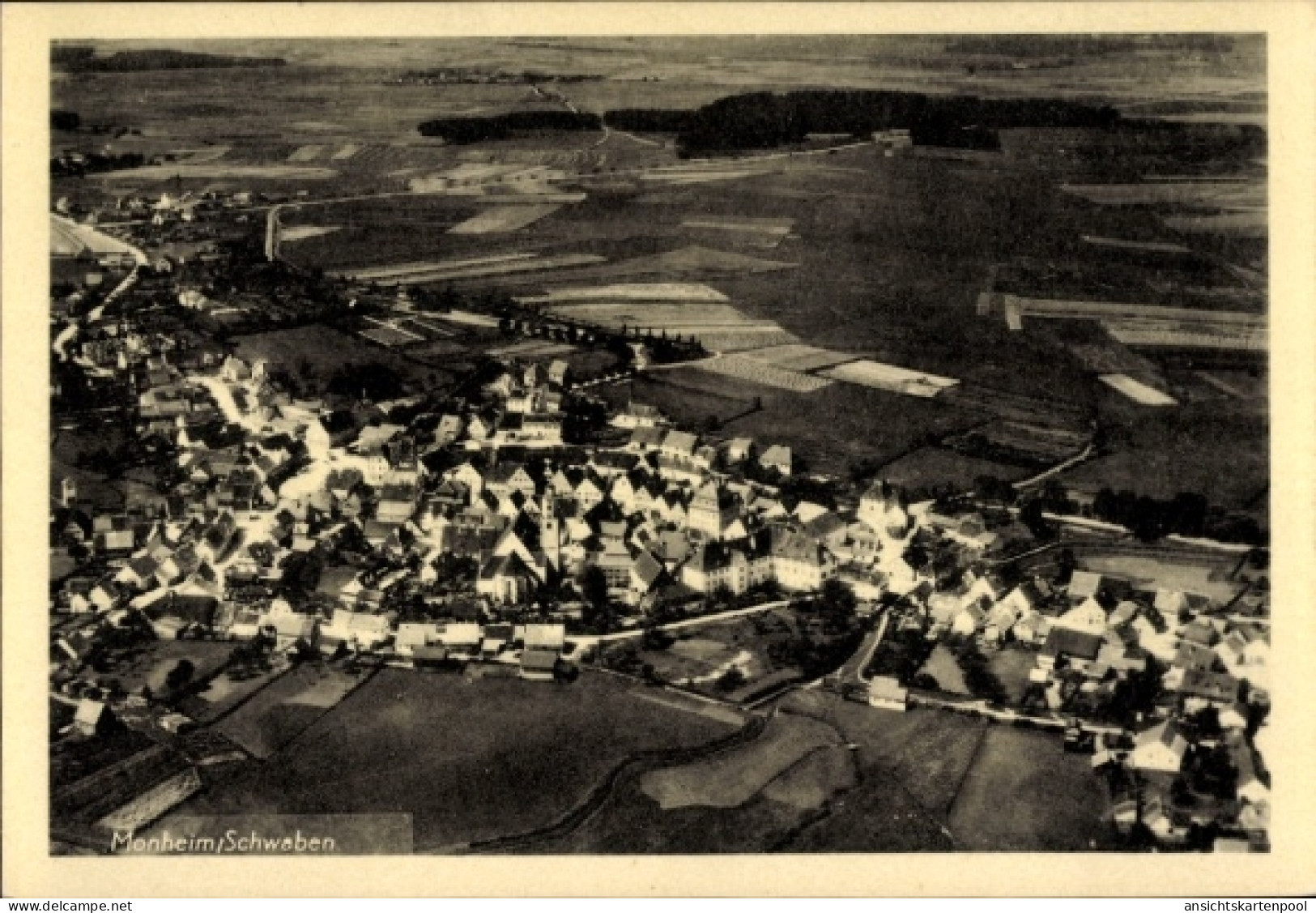 CPA Monheim in Schwaben, Fliegeraufnahme