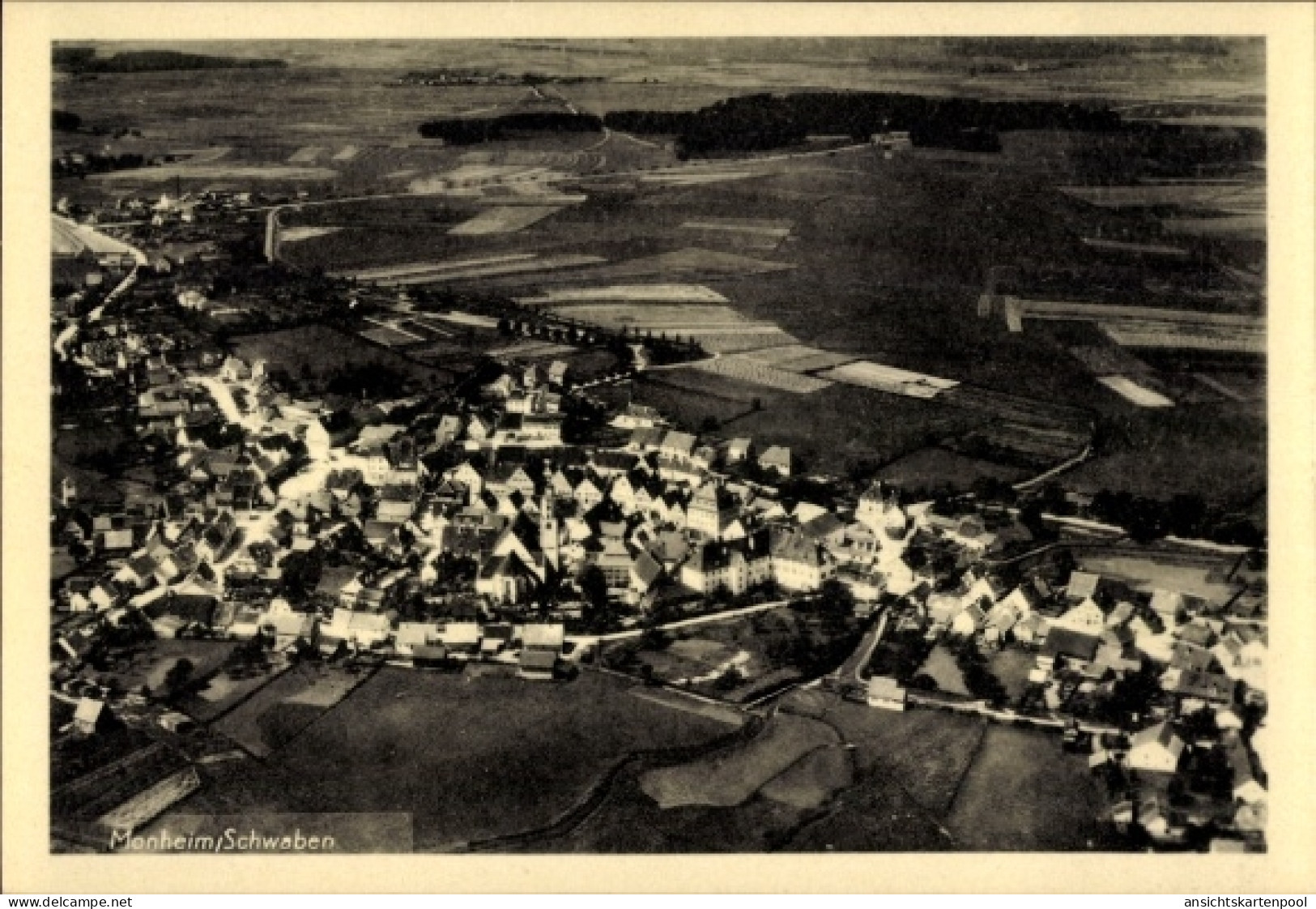 CPA Monheim in Schwaben, Fliegeraufnahme