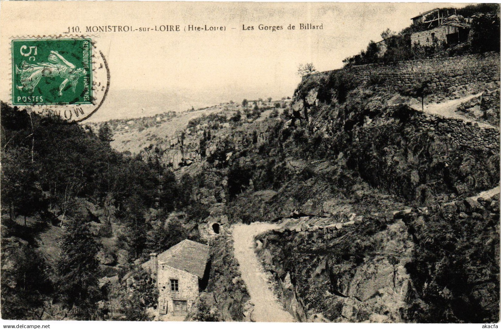 CPA MONISTROL-sur-LOIRE (Hte-Loire) - Les Gorges de Billard (202850)