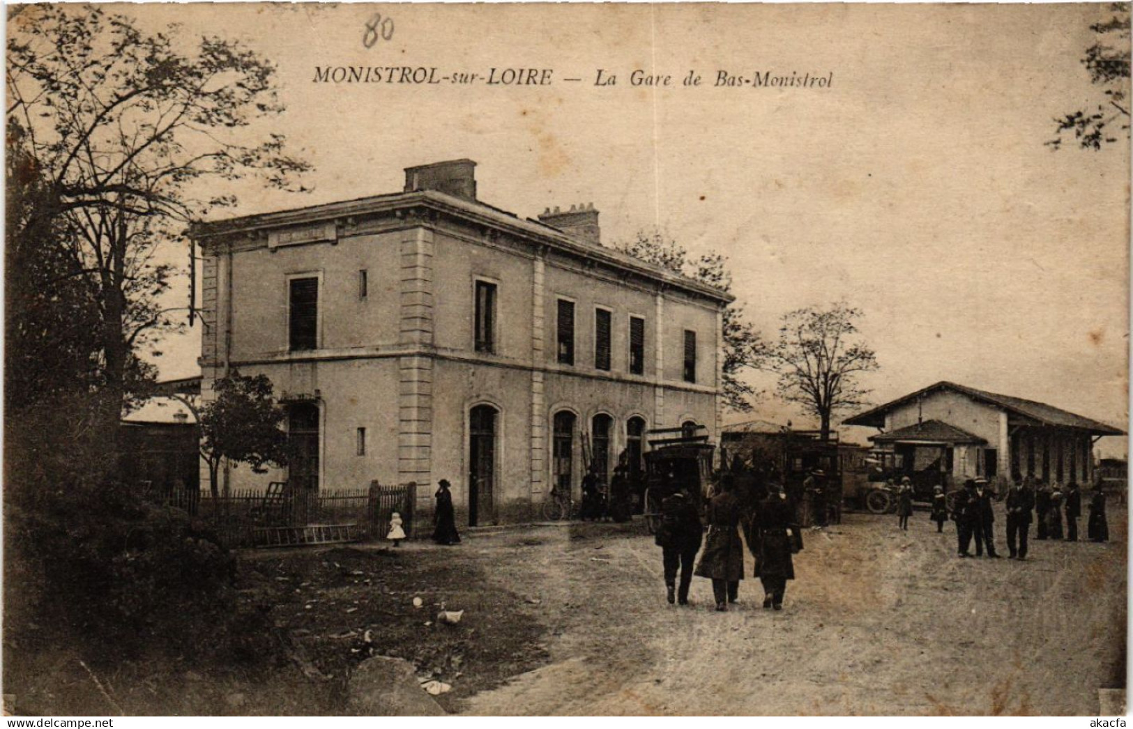 CPA MONISTROL-sur-LOIRE - La Gare de Bas-MONISTROL (517937)