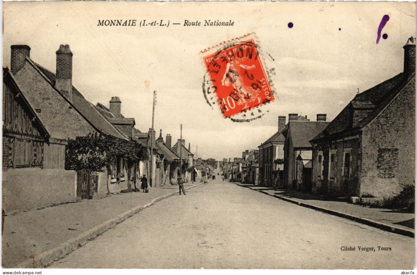 CPA Monnaie Route Nationale FRANCE (1379840)