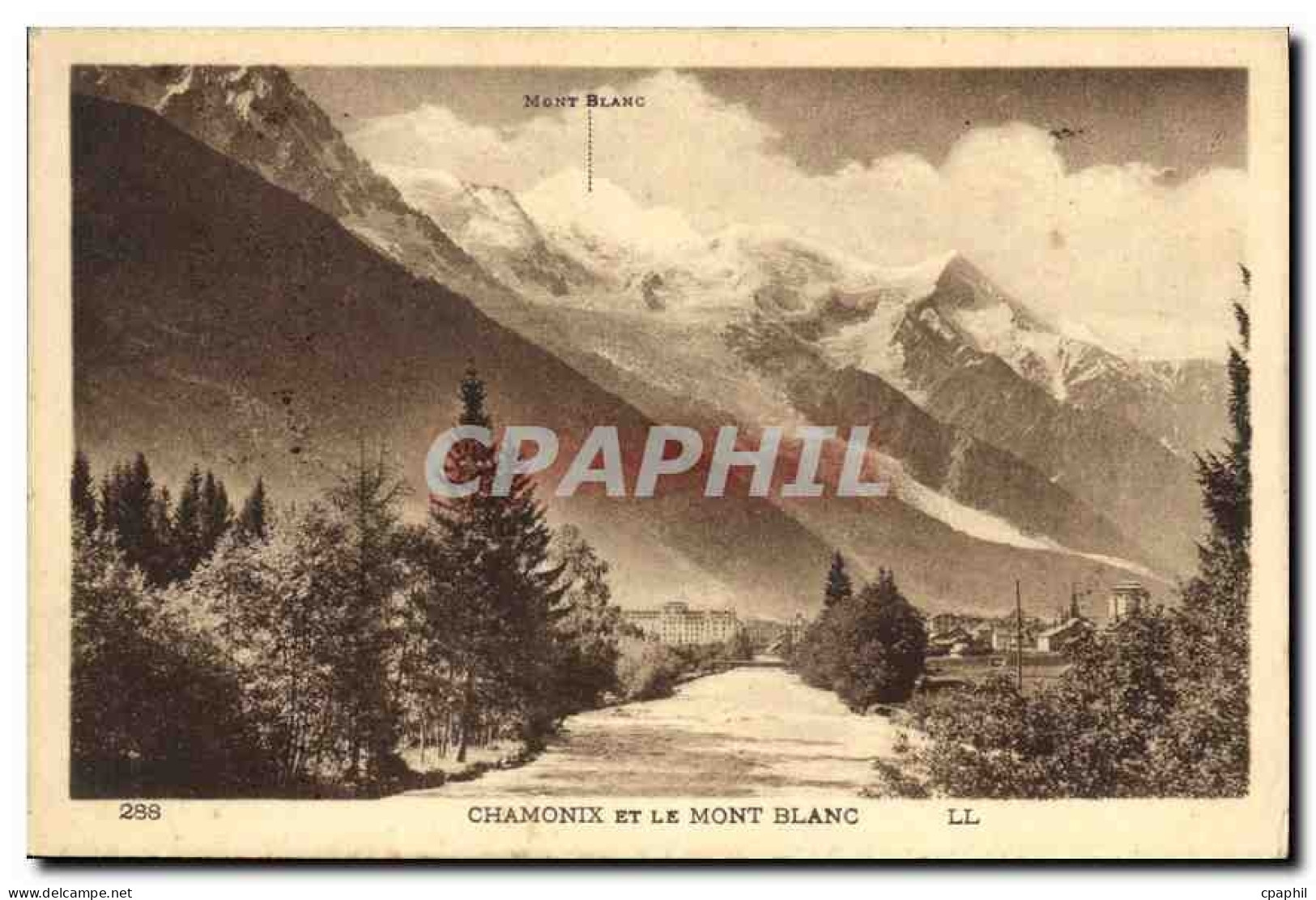 CPA Mont Blanc Chamonix et le Mont Blanc