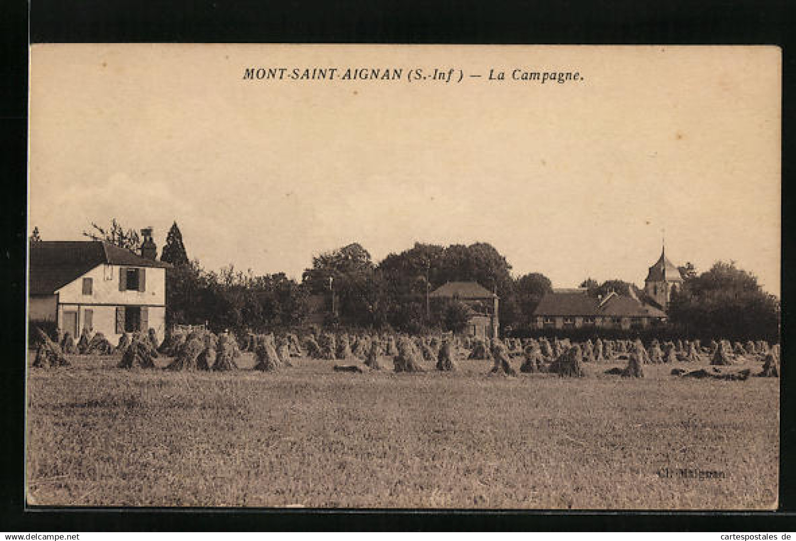 CPA Mont-Saint-Aignan, La Campagne