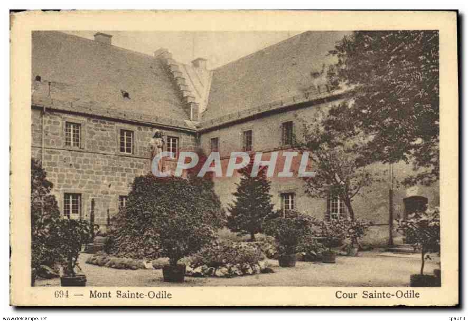CPA Mont Sainte Odile Cour Sainte Odile