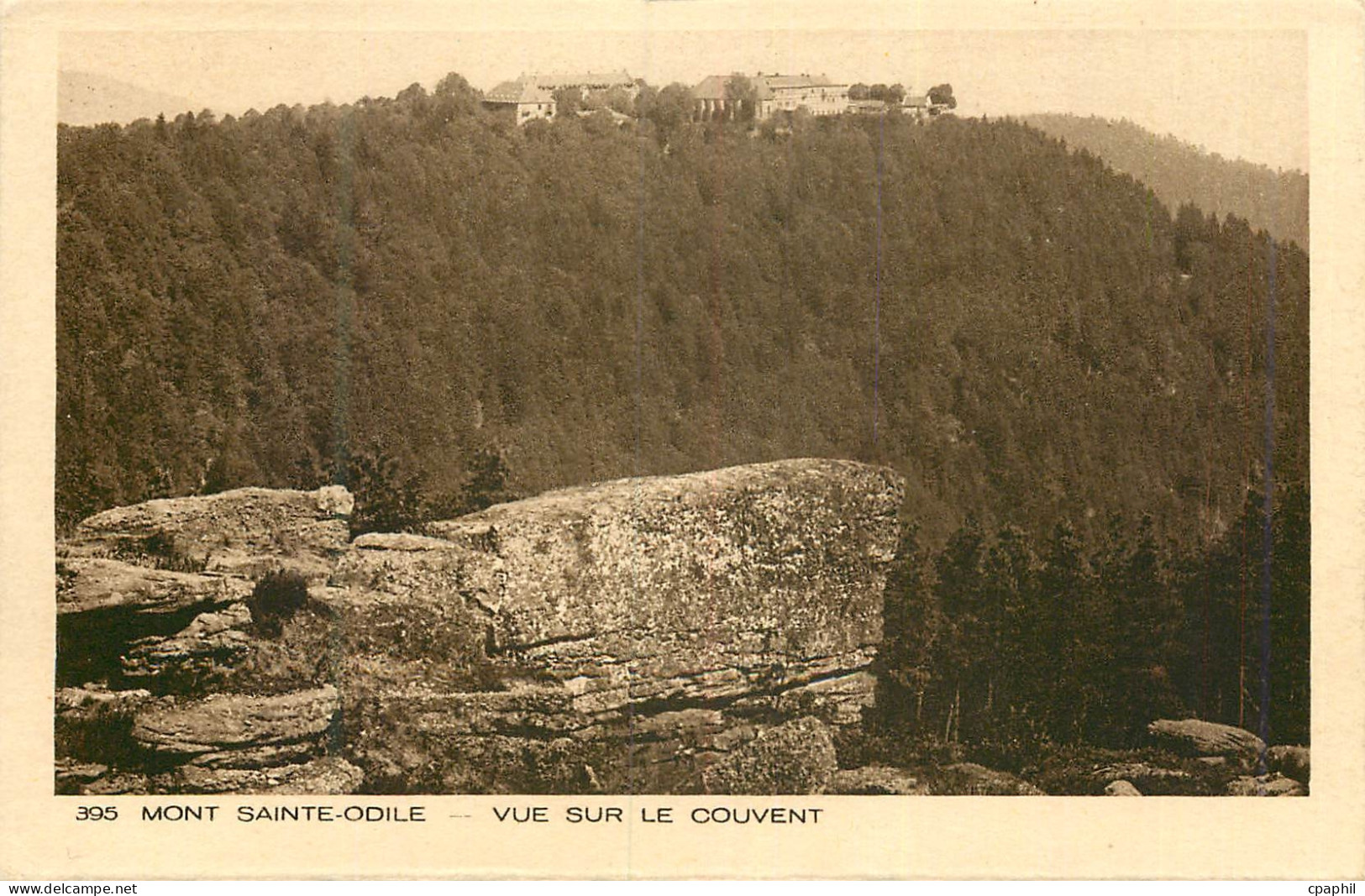 CPA Mont Sainte Odile Vue sur le Couvent