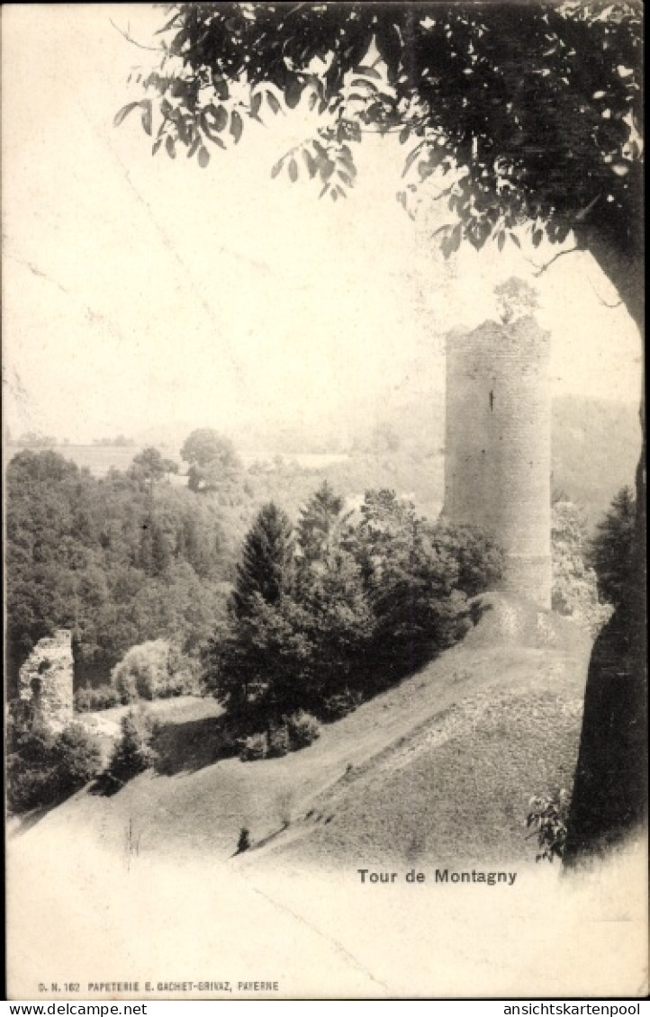 CPA Montagny les Monts Kanton Freiburg, Tour de Montagny