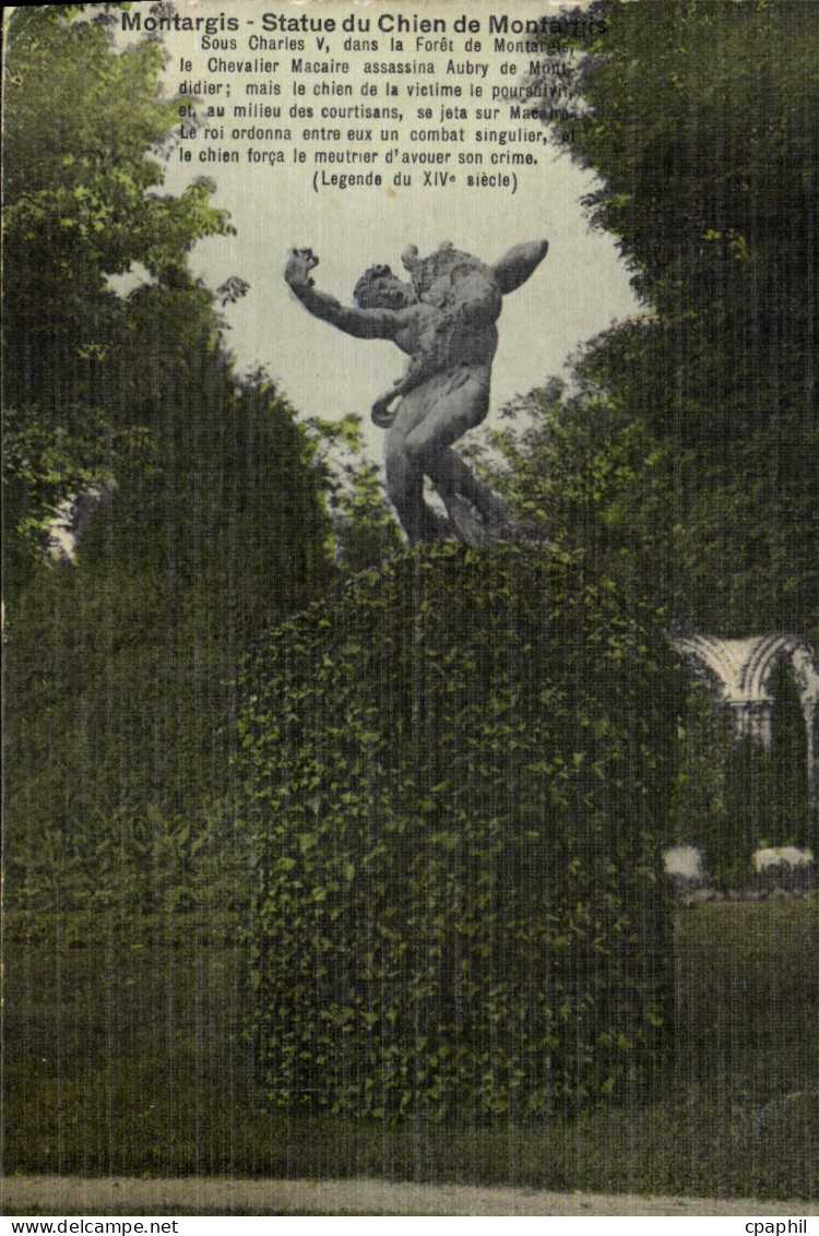 CPA Montargis Statue du Chien de Montargis