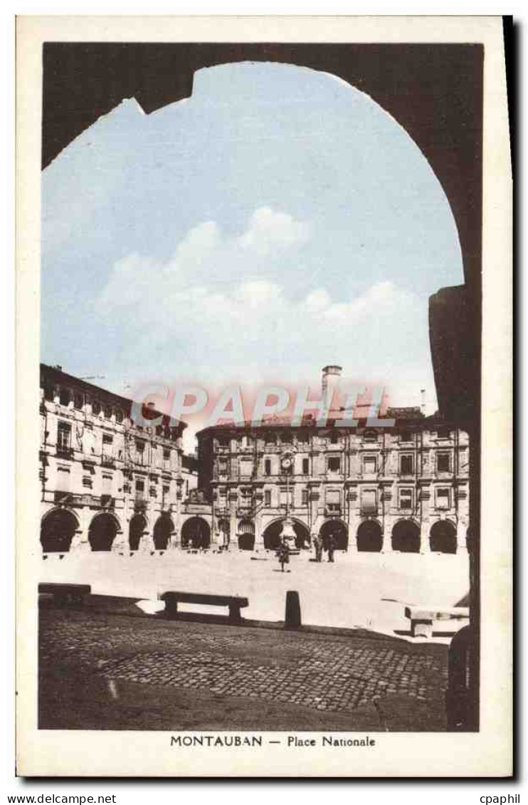CPA Montauban Place Nationale