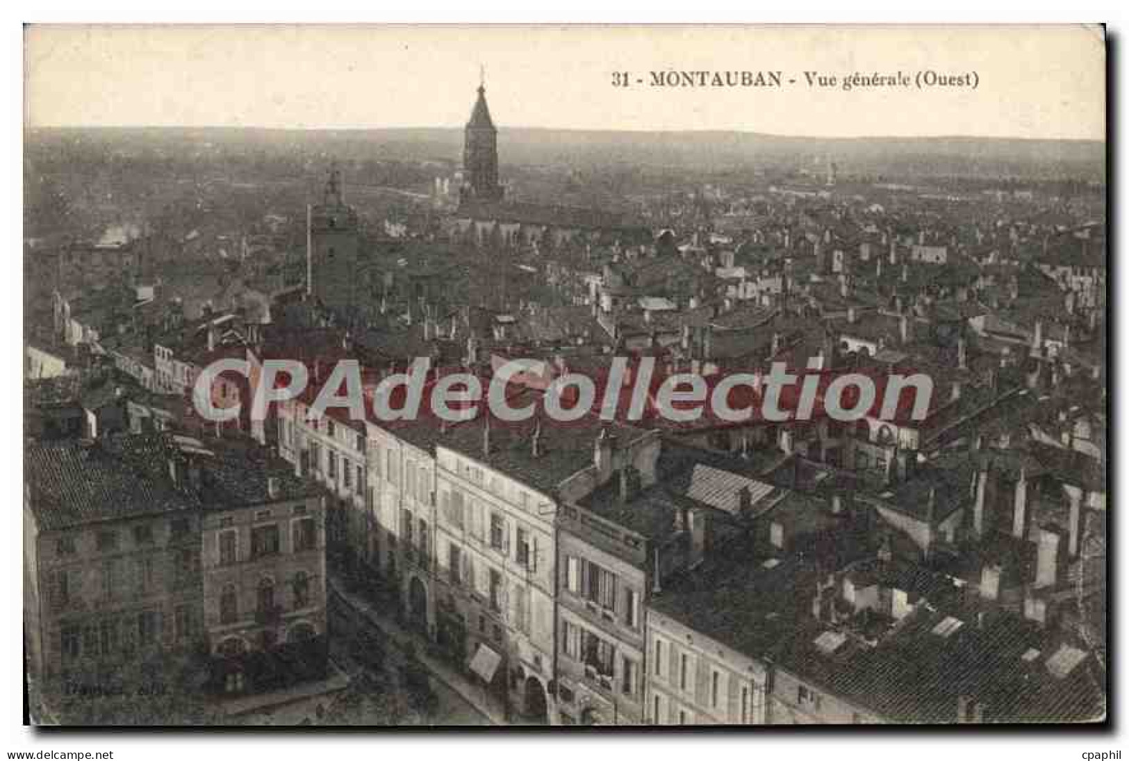 CPA Montauban Vue generale (Ouest)
