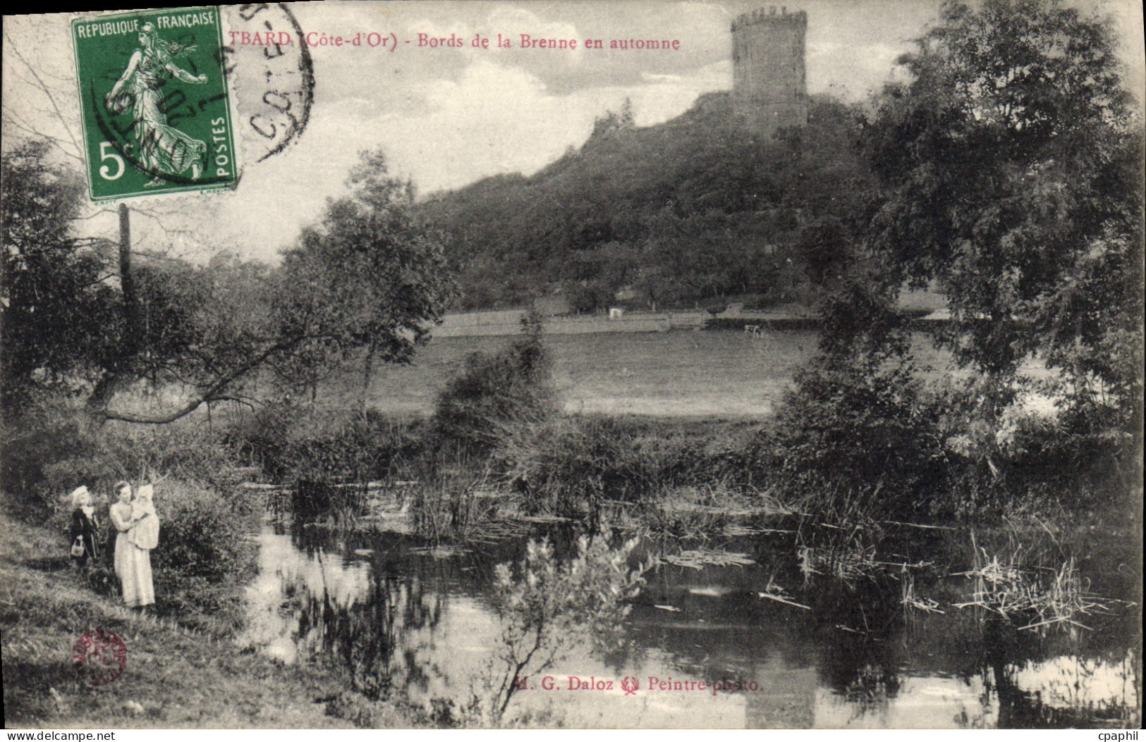 CPA MONTBARD bords de la Brenne