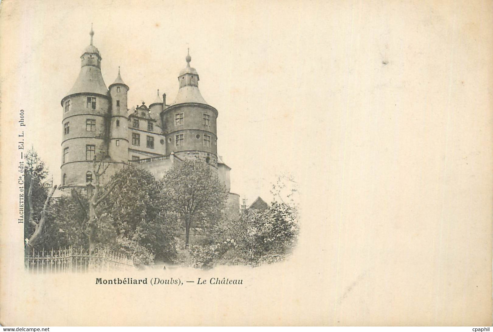 CPA Montbeliard (doubs) le château (carte 1900)