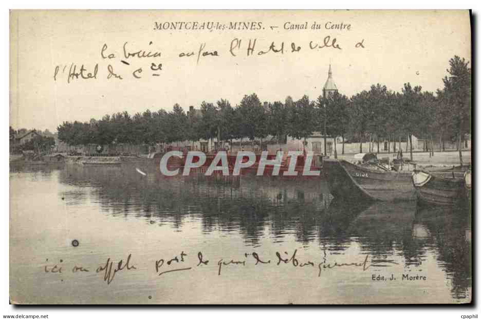 CPA Montceau les Mines Canal du Centre