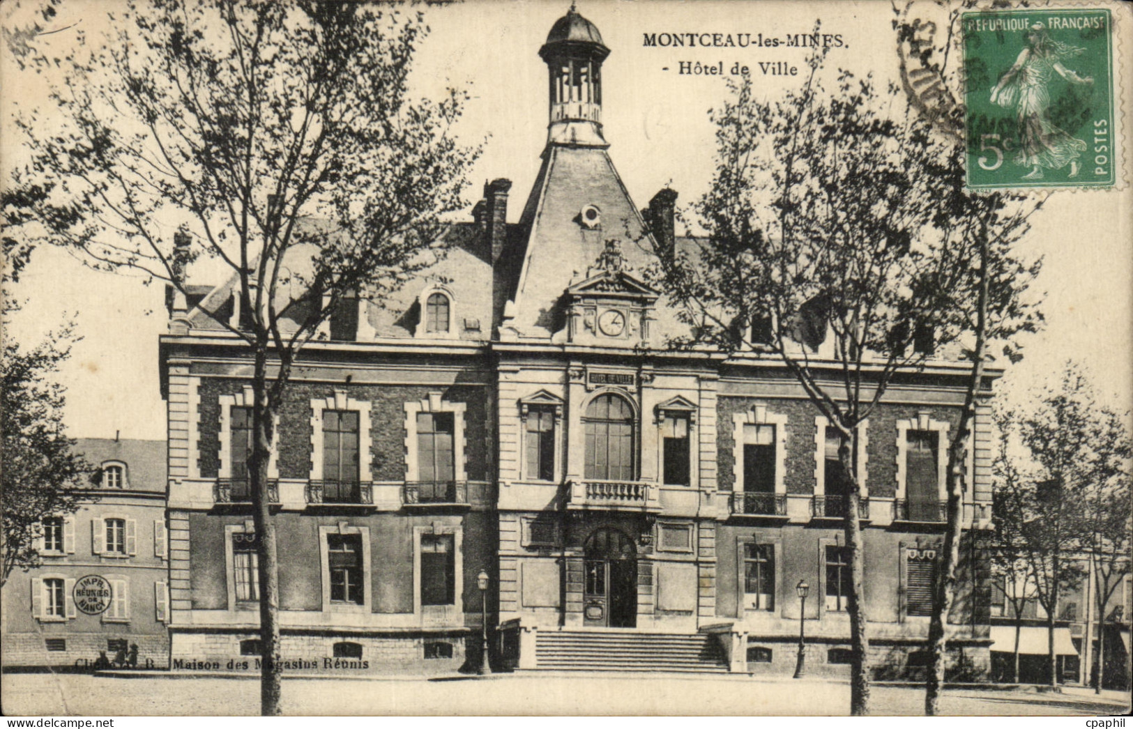 CPA Montceau Les Mines hotel De Ville