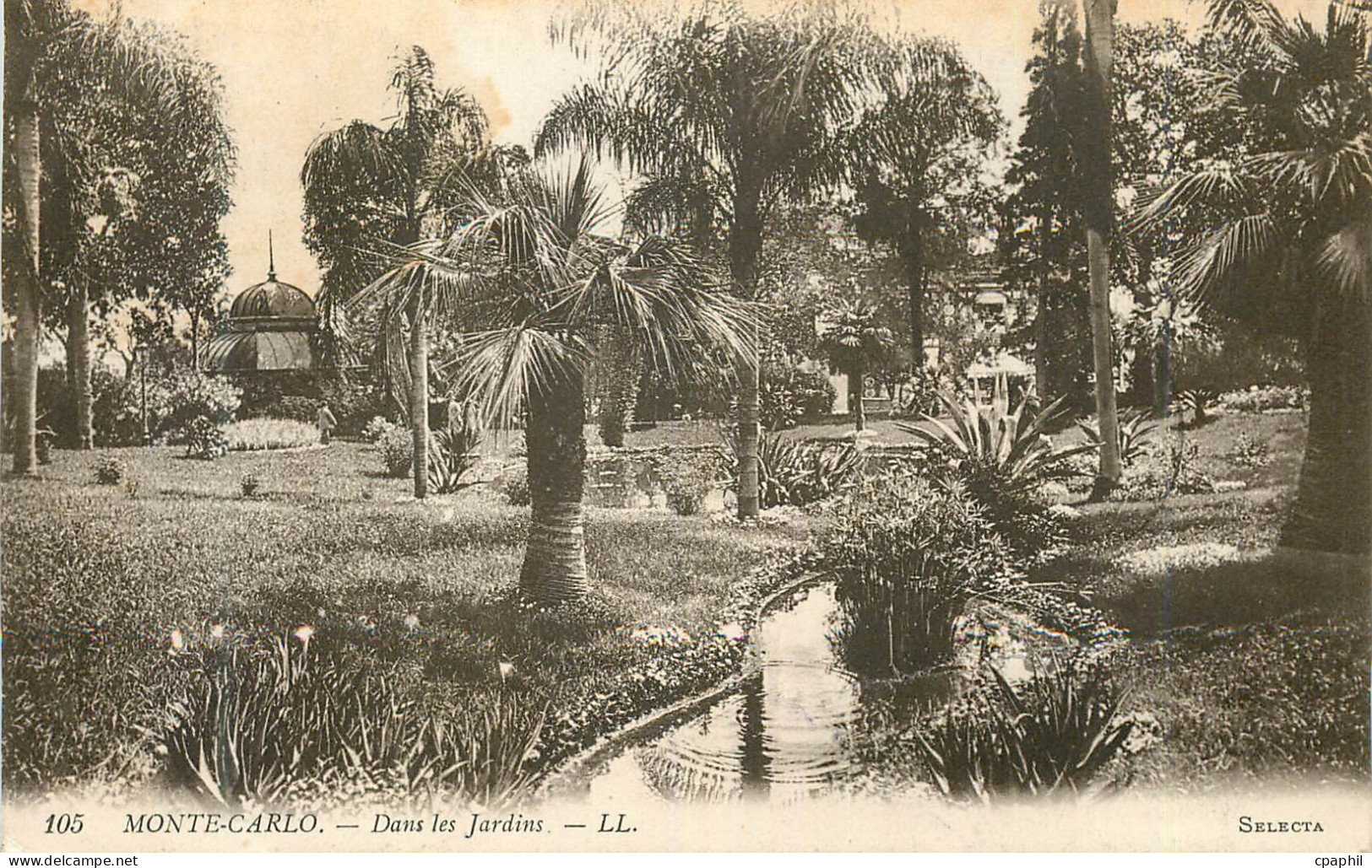 CPA MONTE-CARLO — Dans les Jardins