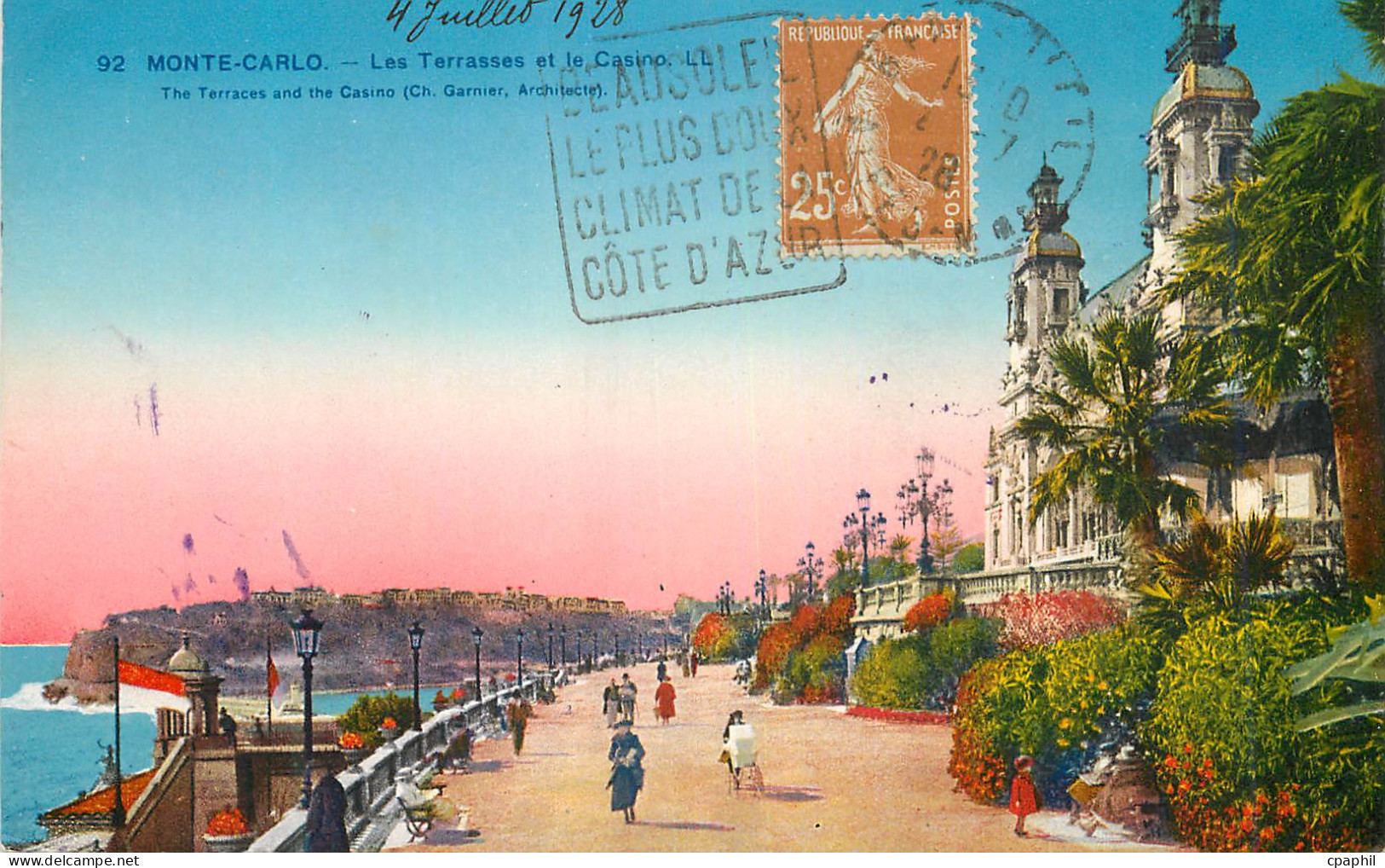 CPA Monte-carlo Les Terrasses et le Casino