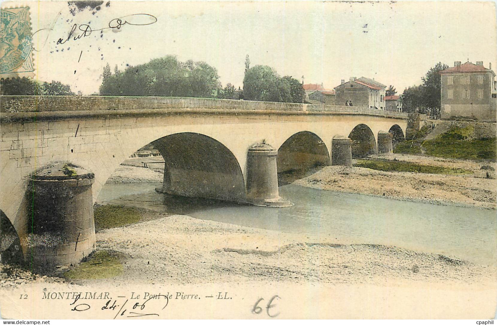 CPA Montelimar Le Pont de Pierre