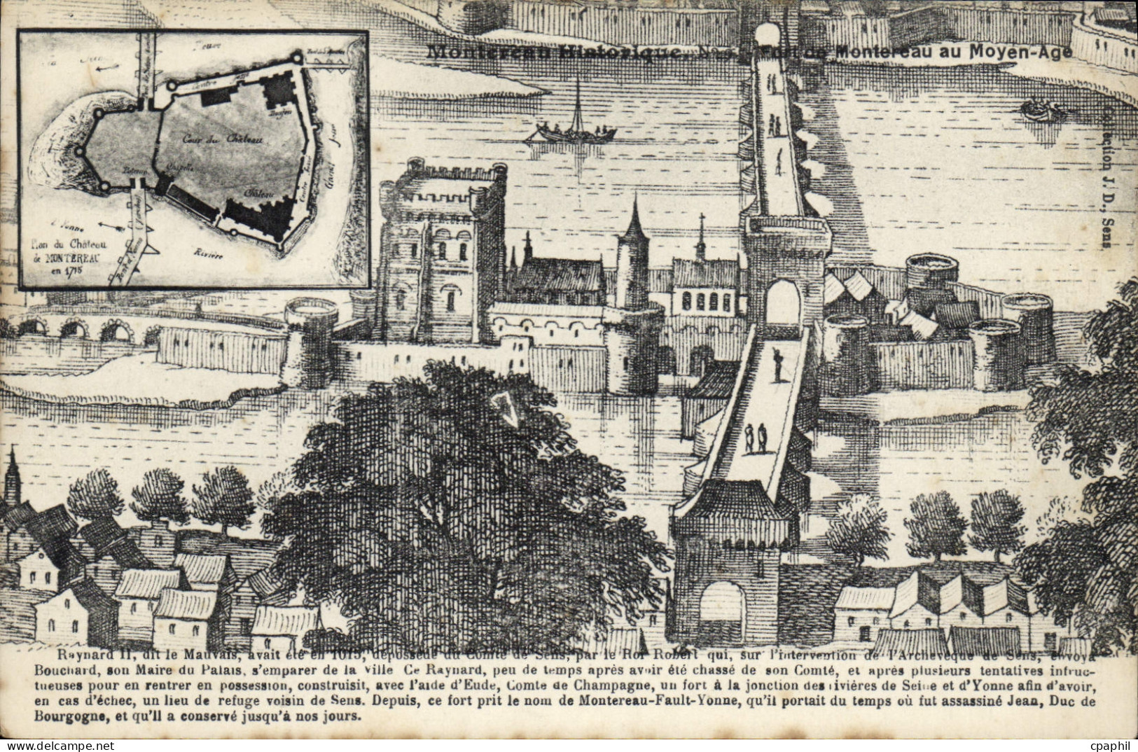 CPA Montereau Historique