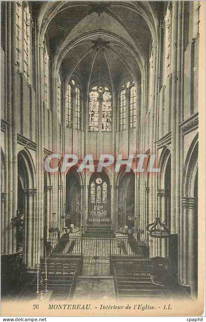 CPA Montereau Interieur de l'Eglise