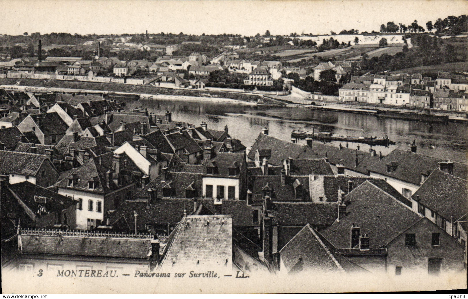 CPA Montereau Panorama Sur Surville