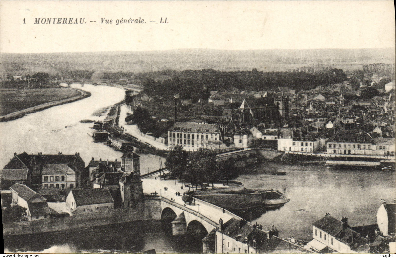 CPA Montereau Vue Generale