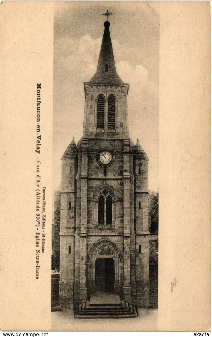 CPA Montfaucon-en-VELAY - Cure d'Air - Église Notre-Dame (516865)
