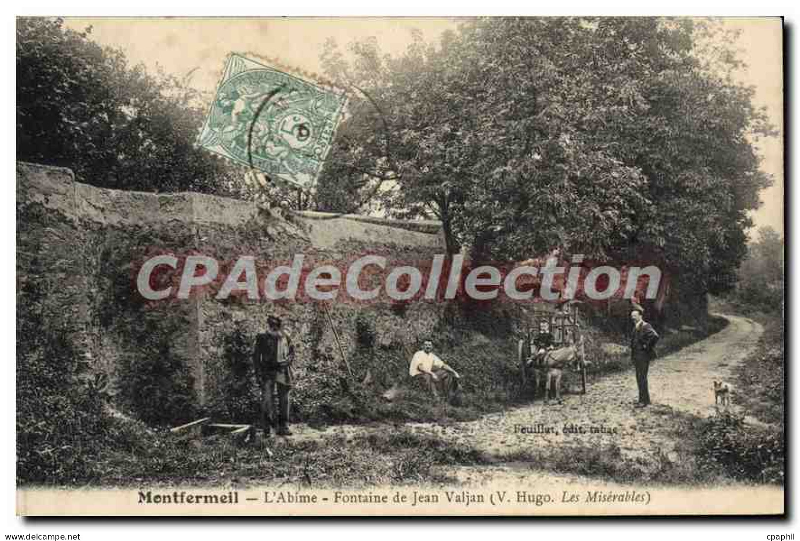 CPA Montfermeil L'Abime Fontaine de Jean Valjan
