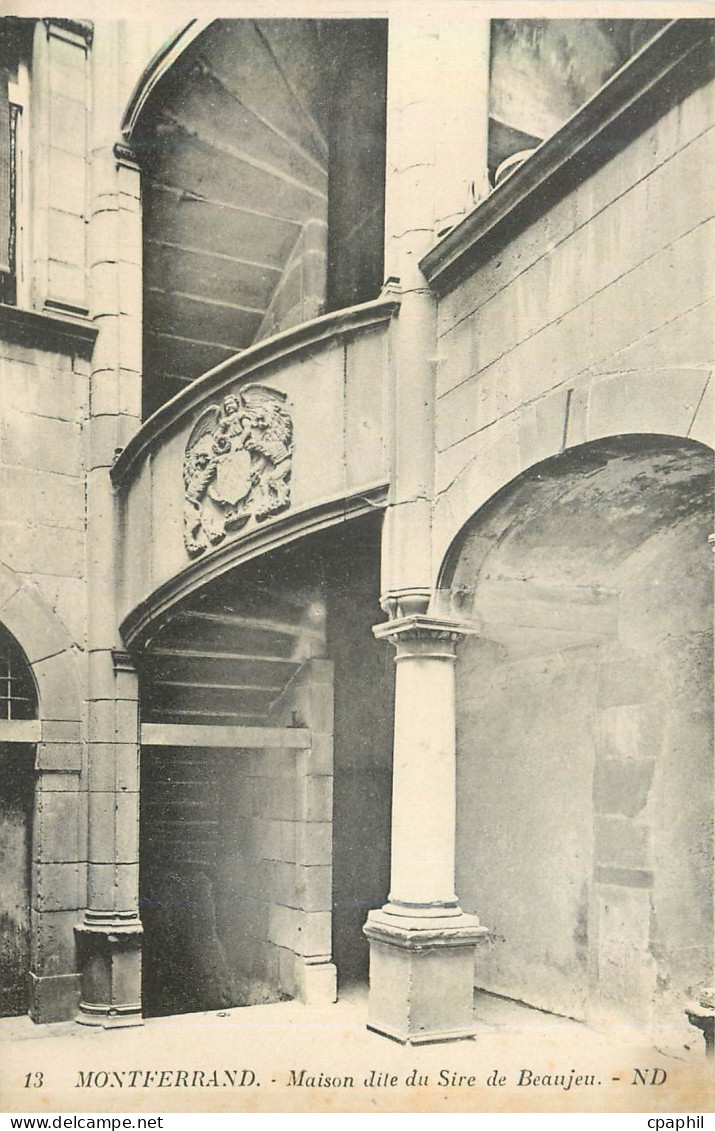CPA Montferrand Maison dite du Sire de Beaujeu