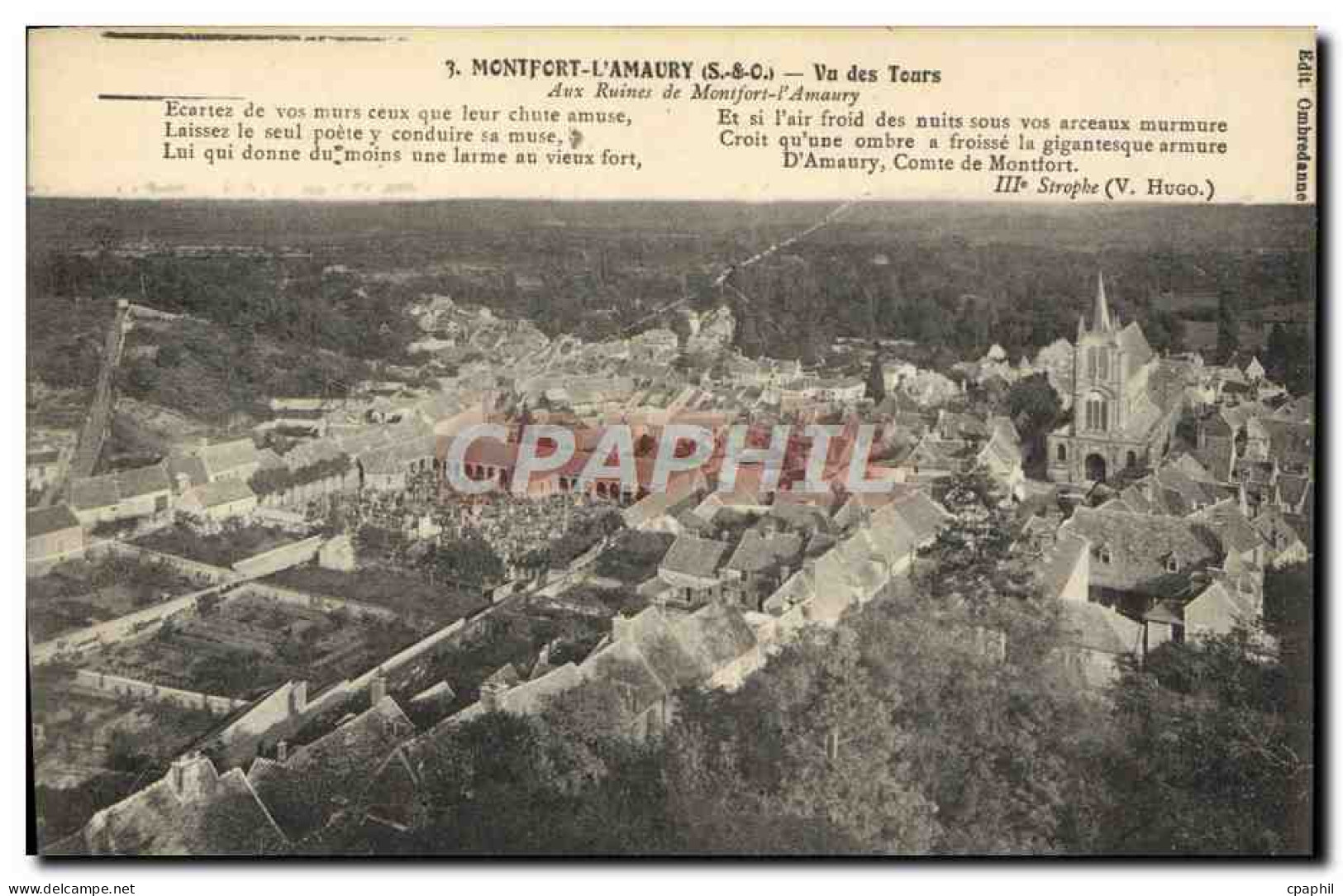 CPA Montfort l'Amaury Vue des Tours