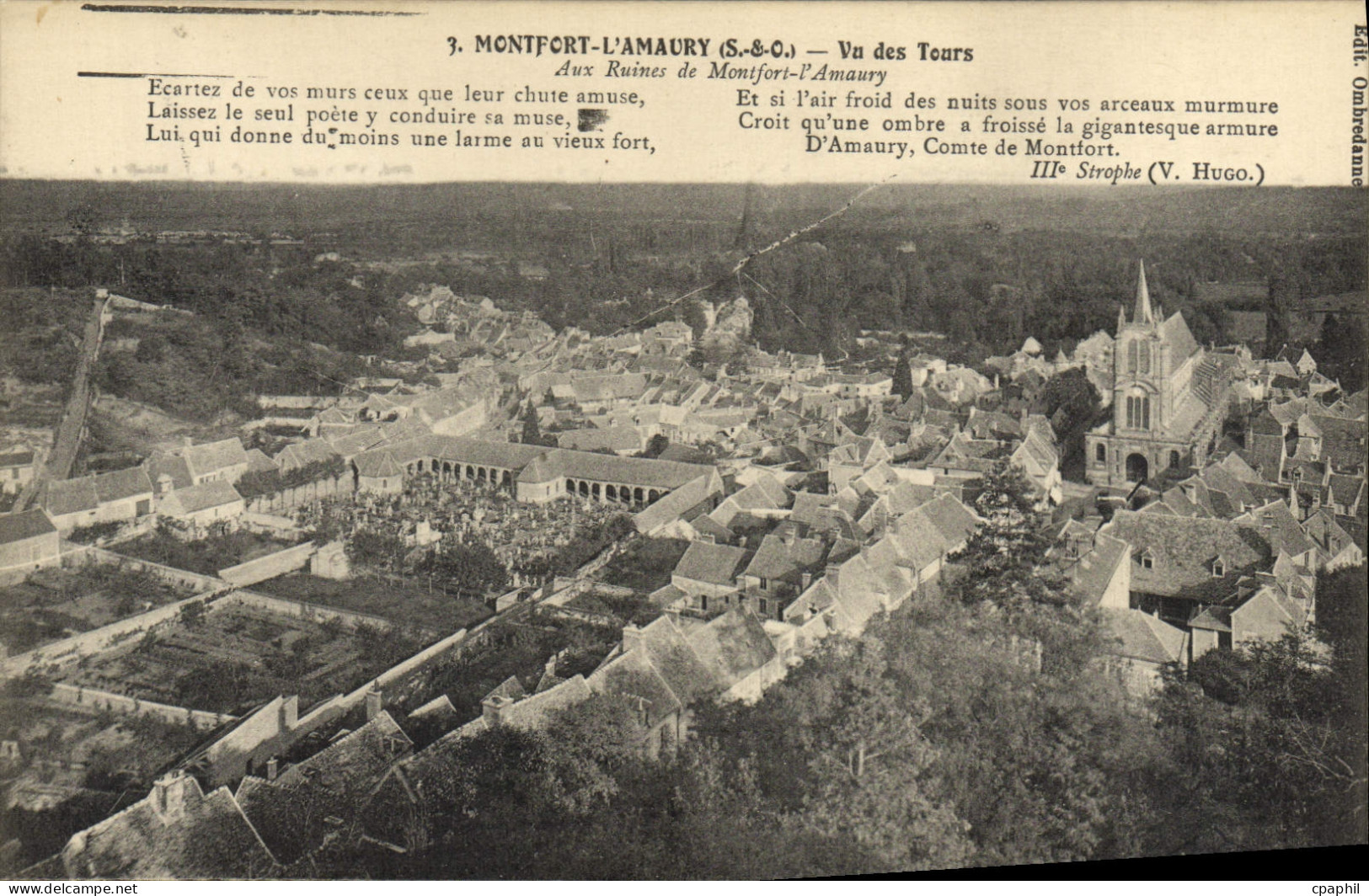 CPA Montfort l'Amaury Vue des Tours