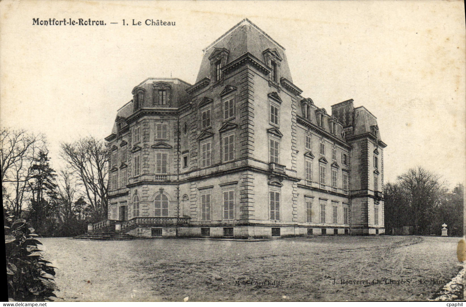 CPA Montfort le Rotrou Le Chateau