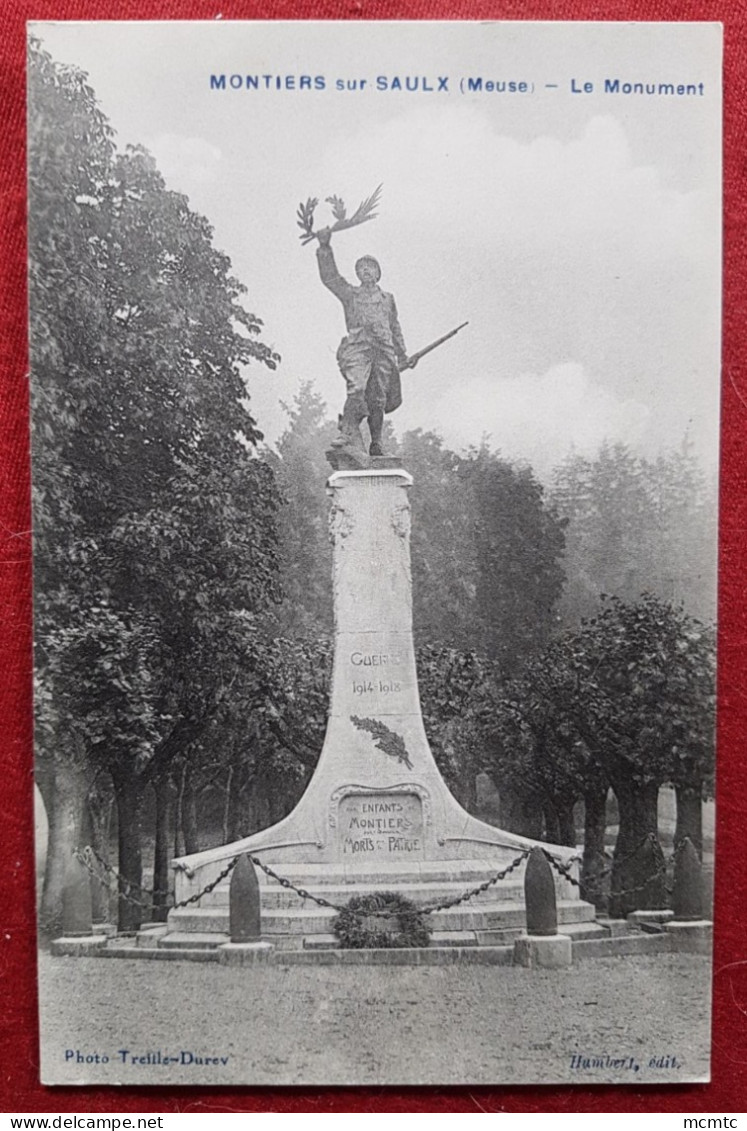 CPA - Montiers sur Saulx -(Meuse)- Le Monument