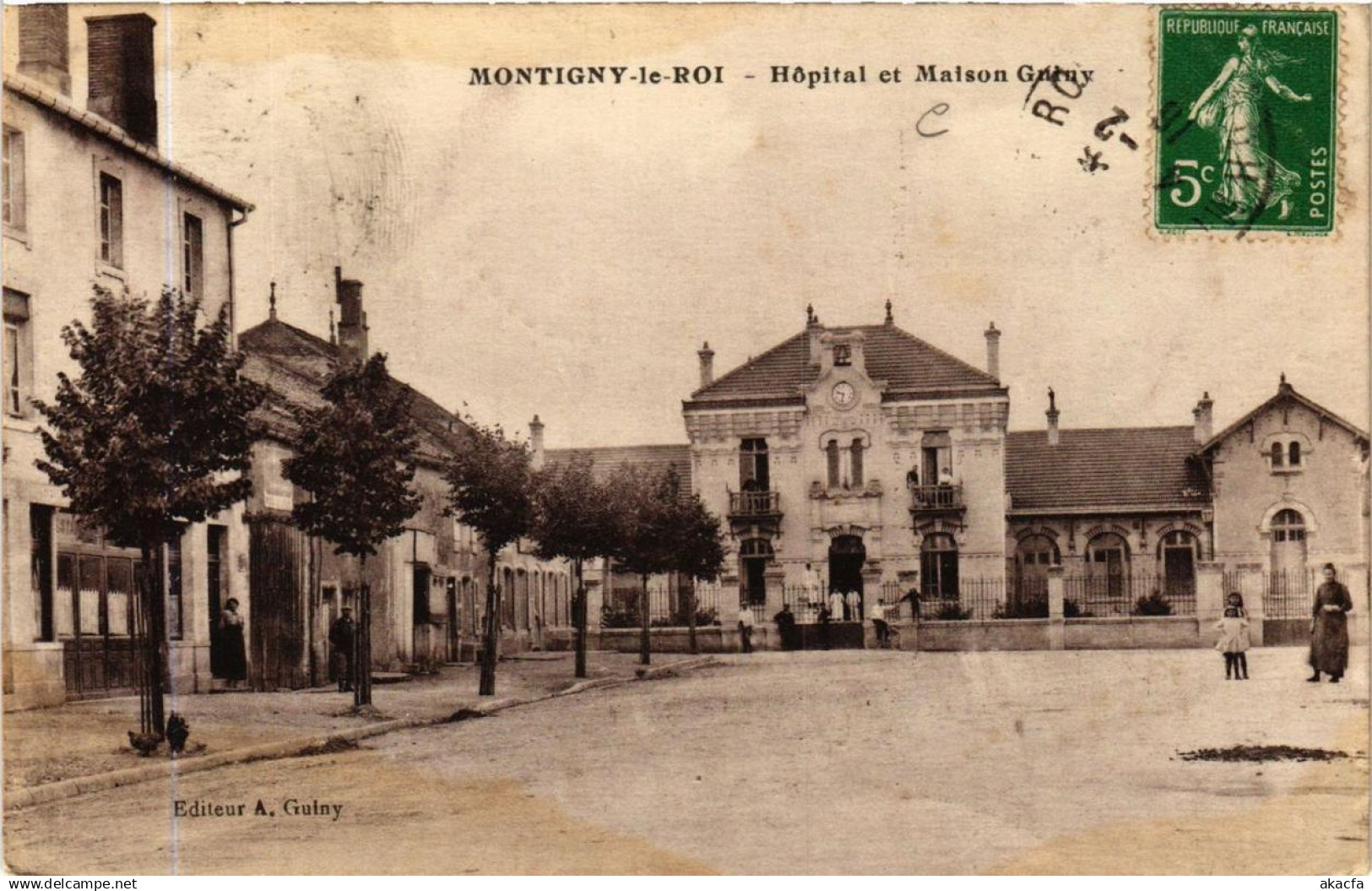 CPA MONTIGNY-le-ROI Hopital et Maison Guiny (616701)