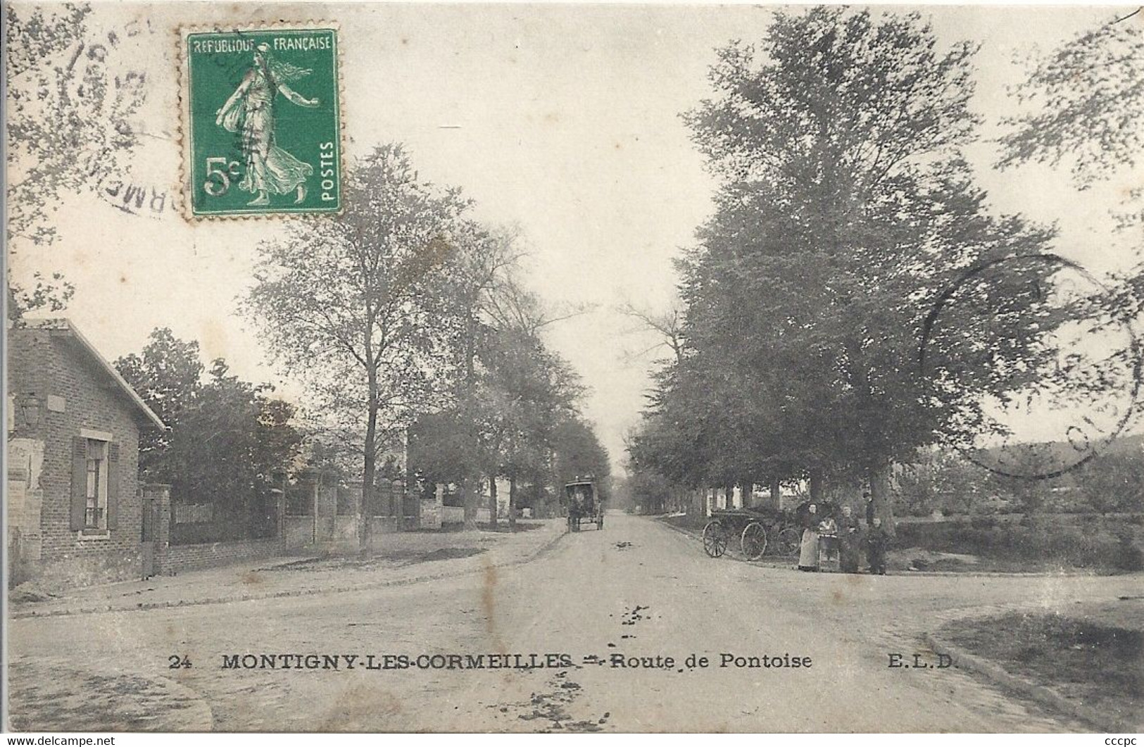 CPA Montigny-les-Cormeilles Route de Pontoise