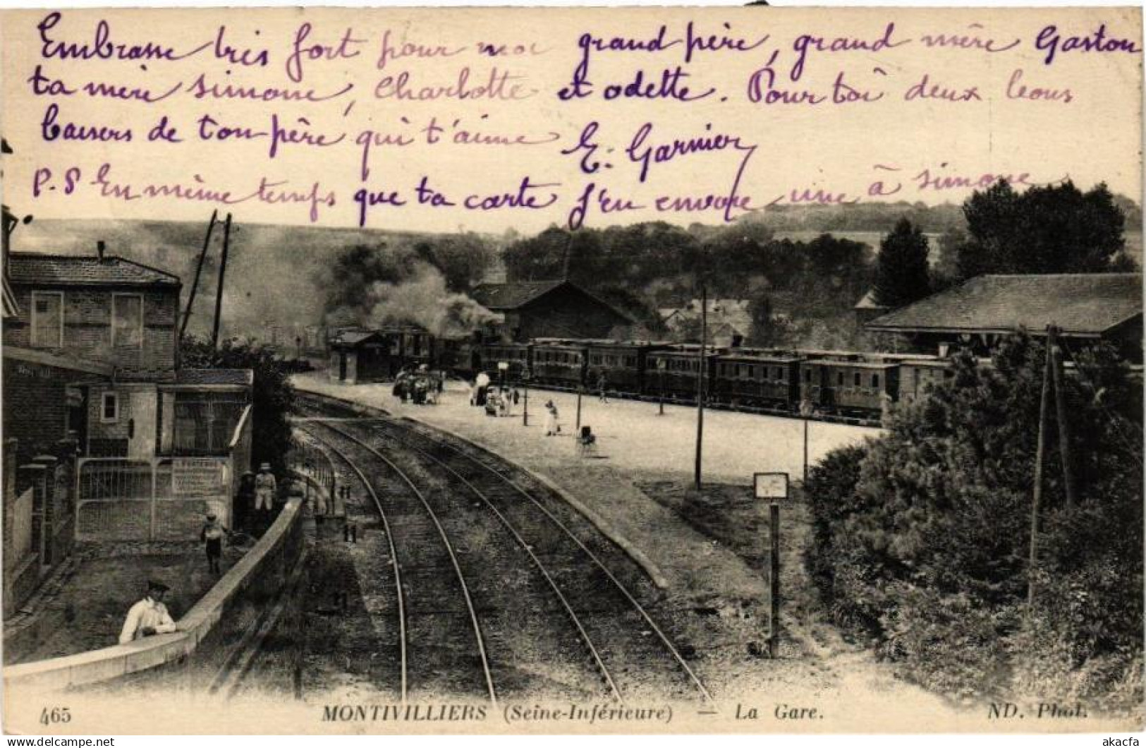 CPA MONTIVILLIERS - La Gare (210189)