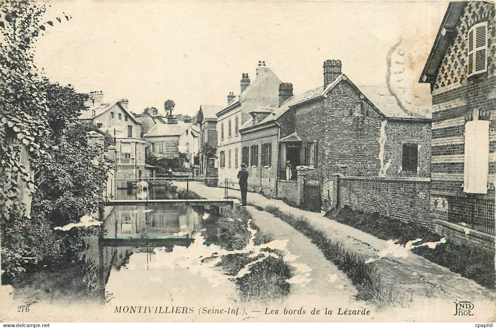 CPA Montivilliers Seine Inf Les Bords de la Lezarde