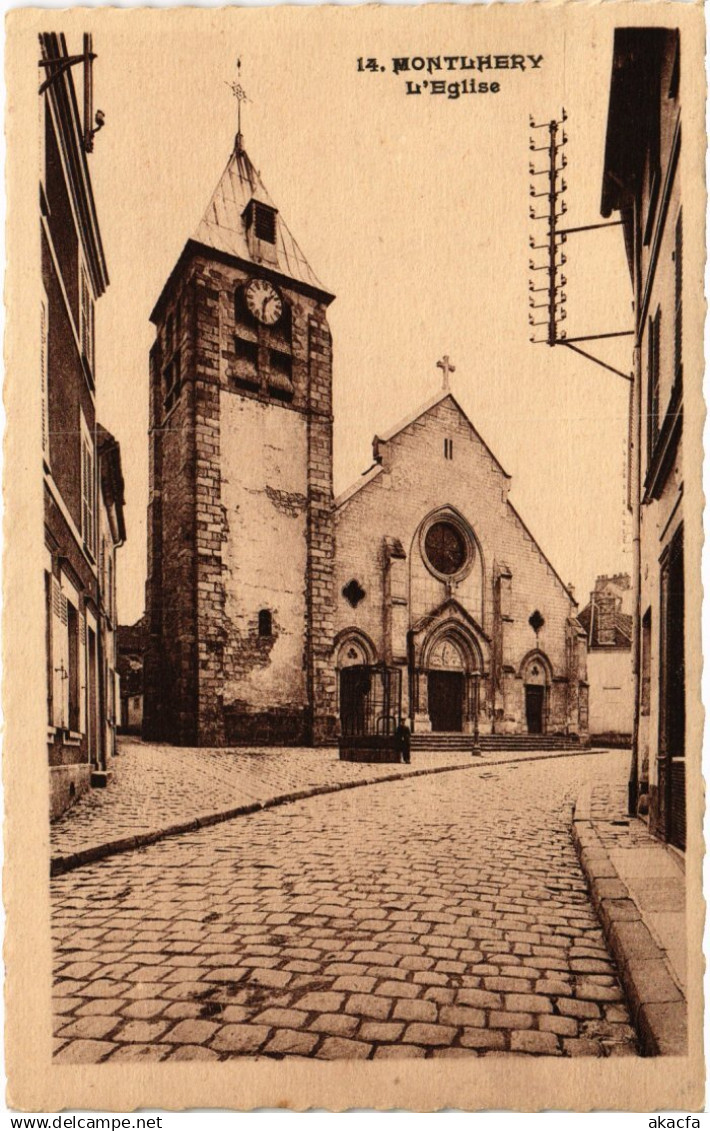 CPA MONTLHERY Eglise (1354210)