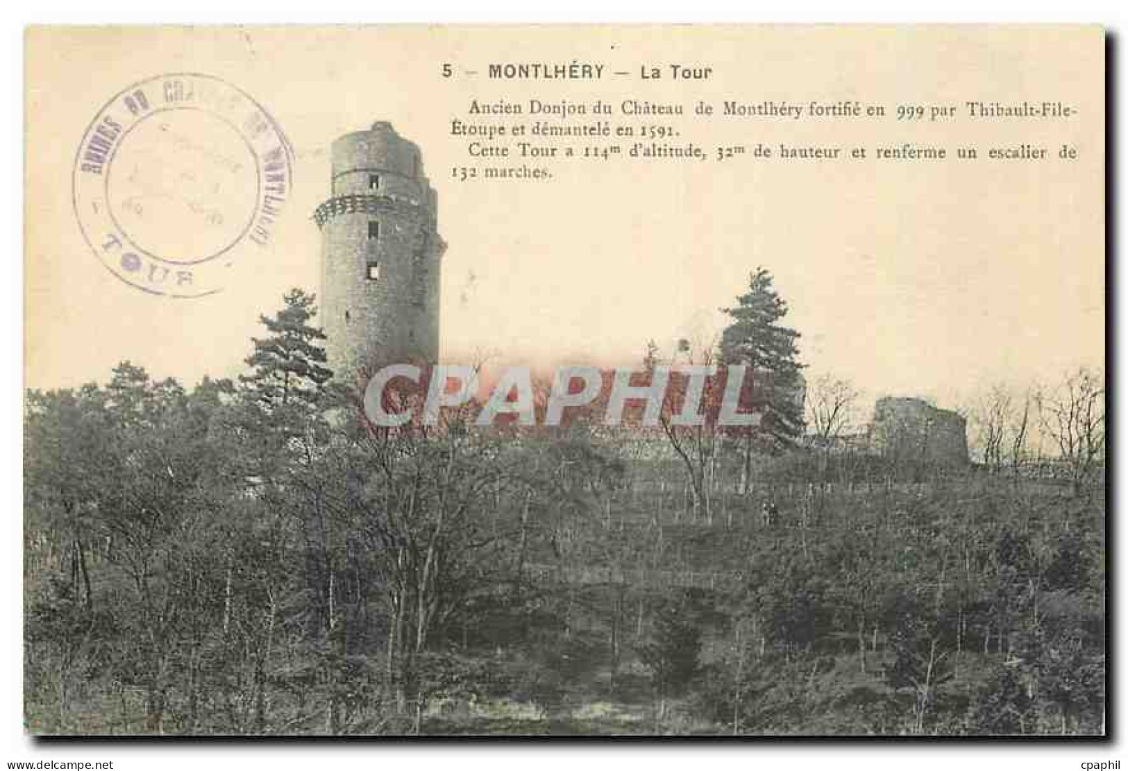 CPA Montlhery La Tour Ancien donjon du Chateau de Montlhery