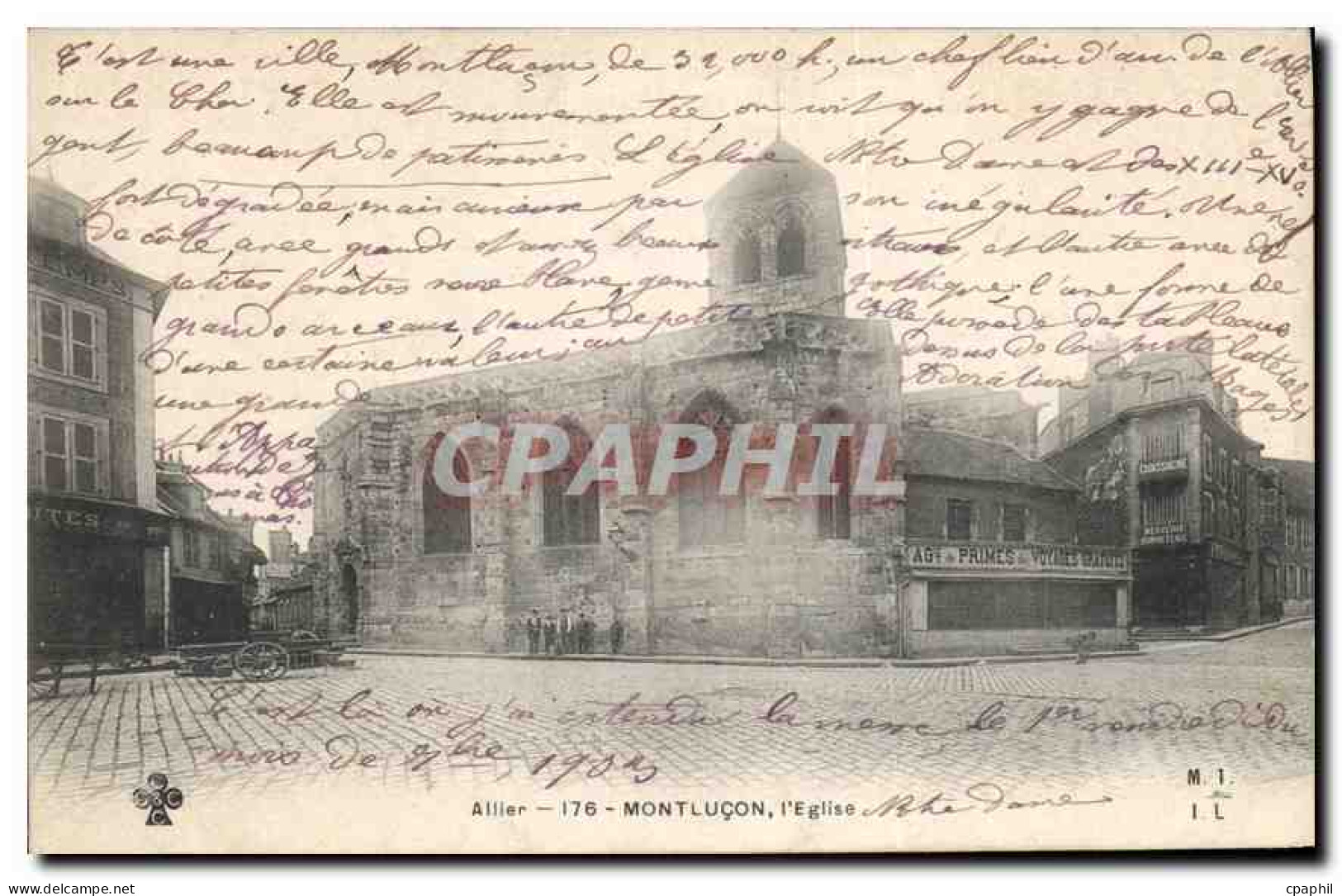 CPA Montlucon l'Eglise Allier
