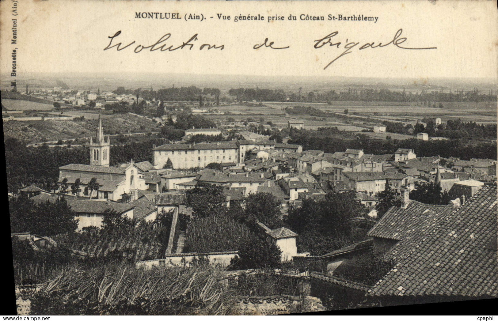 CPA Montluel Vue Generale Prise du Coteau St Barthelemy
