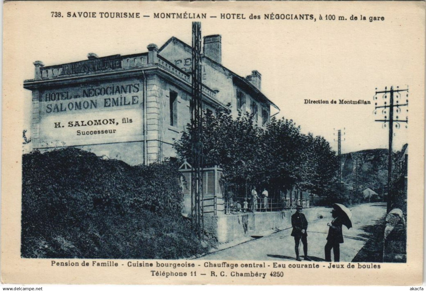 CPA MONTMELIAN Hotel des Negociants (1193160)